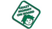 naklejka crazy mommy on board zielona.jpg