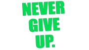 naklejka-never-give-up-zielony-neon.jpg