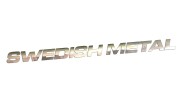 Naklejka na auto Swedish Metal - pasuje do Saab Scania Volvo - chrom