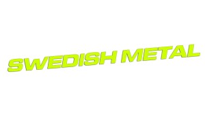 Naklejka SWEDISH METAL do Saab Scania Volvo - kolory neonowe