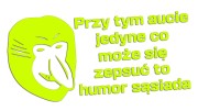 Śmieszna naklejka na auto Janusz Nosacz – Przy tym aucie jedyne co może się zepsuć to humor sąsiada - neonowa