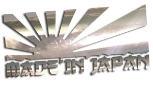 Naklejka MADE IN JAPAN - RISING SUN - kolory - chrom
