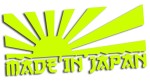 Naklejka MADE IN JAPAN - RISING SUN - kolory neonowe