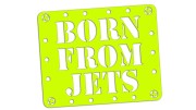 Naklejka na auto Born from Jets - dedykowana do Saab - neonowa