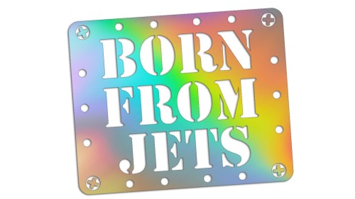 Naklejka na auto Born from Jets - dedykowana do Saab - holograficzna