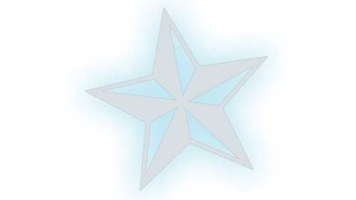 Naklejka Gwiazda Nautyczna Róża Wiatrów Kompas na auto - odblaskowa