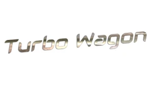 Naklejka TURBO WAGON - kolory - chrom