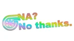 Naklejka NA? NO THANKS - TURBO - holograficzna