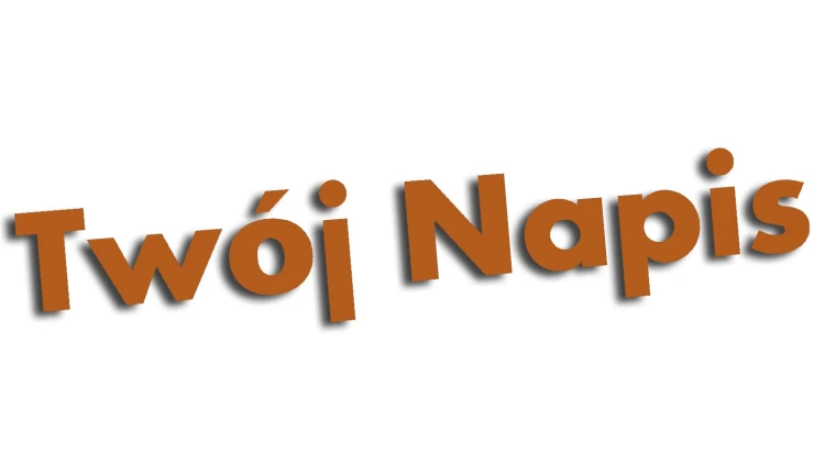 naklejka twoj napis brazowa.jpg