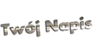 Naklejka TWÓJ NAPIS #1 - NAZWA - TEKST - IMIĘ - kolory - chrom