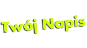 Naklejka TWÓJ NAPIS #1 - NAZWA - TEKST - IMIĘ - kolory neonowe