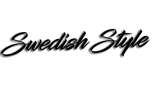 Naklejka Swedish Style na auto pasuje do Saab Volvo Scania skandynawski tuning - czarna