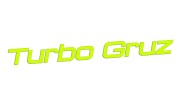 Naklejka samochodowa Turbo Gruz tekst - zabawna wlepka na szybę zderzak żółty neon