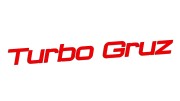 Naklejka samochodowa Turbo Gruz tekst - zabawna wlepka na szybę zderzak czerwony neon