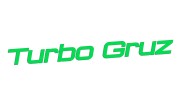 Naklejka samochodowa Turbo Gruz tekst - zabawna wlepka na szybę zderzak zielony neon