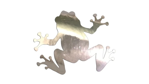 Naklejka Żaba rzekotka - minimalistyczna sylwetka - chrom