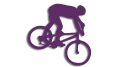 naklejka rower rowerzysta fioletowa.jpg