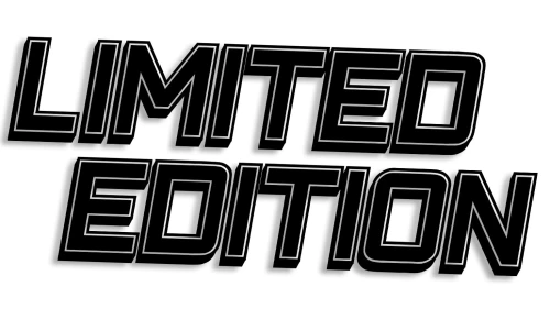Naklejka Limited Edition block bold edycja limitowana - czarna