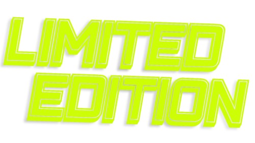 Naklejka Limited Edition block bold edycja limitowana - żółty neon