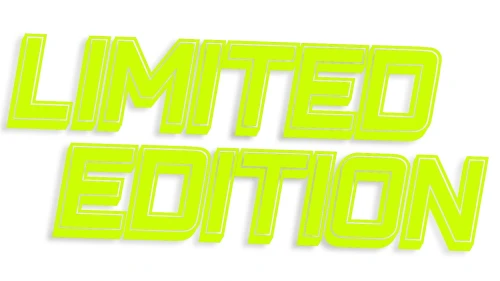 Naklejka Limited Edition block bold edycja limitowana - żółty neon
