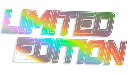 Naklejka Limited Edition block bold edycja limitowana - holograficzna