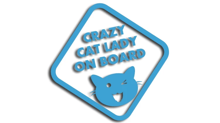 naklejka crazy cat lady on board blekitna.jpg