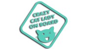 naklejka crazy cat lady on board mietowa.jpg