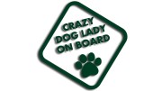 naklejka crazy dog lady on board ciemny zielony.jpg