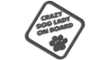naklejka crazy dog lady on board grafitowa.jpg