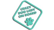 naklejka crazy dog lady on board mietowa.jpg