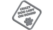 naklejka crazy dog lady on board szara.jpg