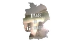 Naklejka Made in Germany mapa (do audi, bmw, volkswagen) - kolory - chrom