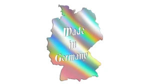 Naklejka Made in Germany mapa (do audi, bmw, volkswagen) - holograficzna