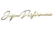 Naklejka Japan Performance JDM - elegancki napis na auto - dla fanów japońskiej motoryzacji złoty chrom
