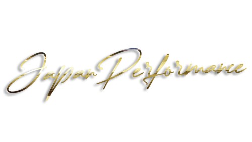 Naklejka Japan Performance JDM - elegancki napis na auto - dla fanów japońskiej motoryzacji złoty chrom