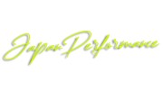 Naklejka Japan Performance JDM - elegancki napis na auto - dla fanów japońskiej motoryzacji żółty neon