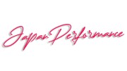 Naklejka Japan Performance JDM - elegancki napis na auto - dla fanów japońskiej motoryzacji różowy neon