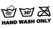 Naklejka HAND WASH ONLY - Detailing - Mycie Ręczne - czarna