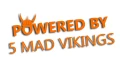 naklejka powered by 5 mad vikings pomaranczowa.jpg