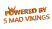 naklejka powered by 5 mad vikings pomaranczowa.jpg
