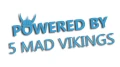 naklejka powered by 5 mad vikings blekitna.jpg