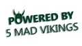 naklejka powered by 5 mad vikings ciemny zielony.jpg