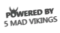 naklejka powered by 5 mad vikings grafitowa.jpg