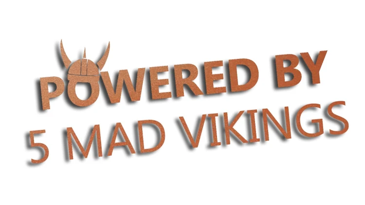 naklejka powered by 5 mad vikings miedziana.jpg
