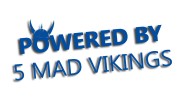 naklejka powered by 5 mad vikings niebieska.jpg