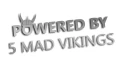 naklejka powered by 5 mad vikings srebrna.jpg