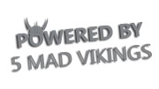 naklejka powered by 5 mad vikings szara.jpg
