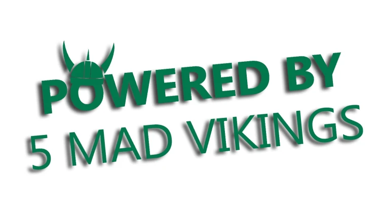 naklejka powered by 5 mad vikings zielona.jpg
