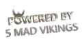 Naklejka POWERED BY 5 MAD VIKINGS do Volvo Saab Scania chrom