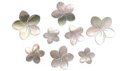 Naklejki KWIATY HAWAJSKIE - Plumeria - Zestaw 8 szt. chrom